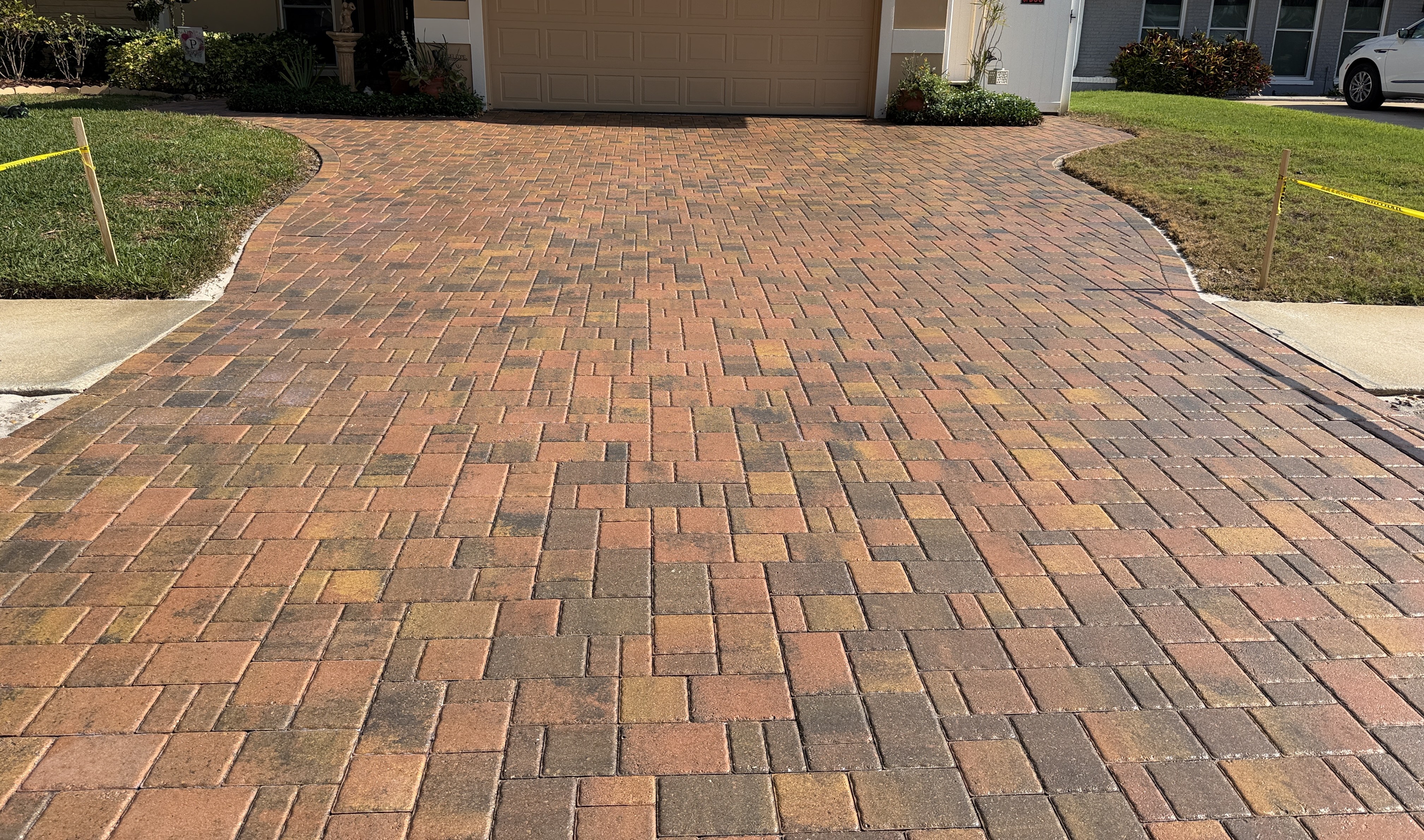 After photo of driveway pavers Stripped & Sealed in Largo, FL