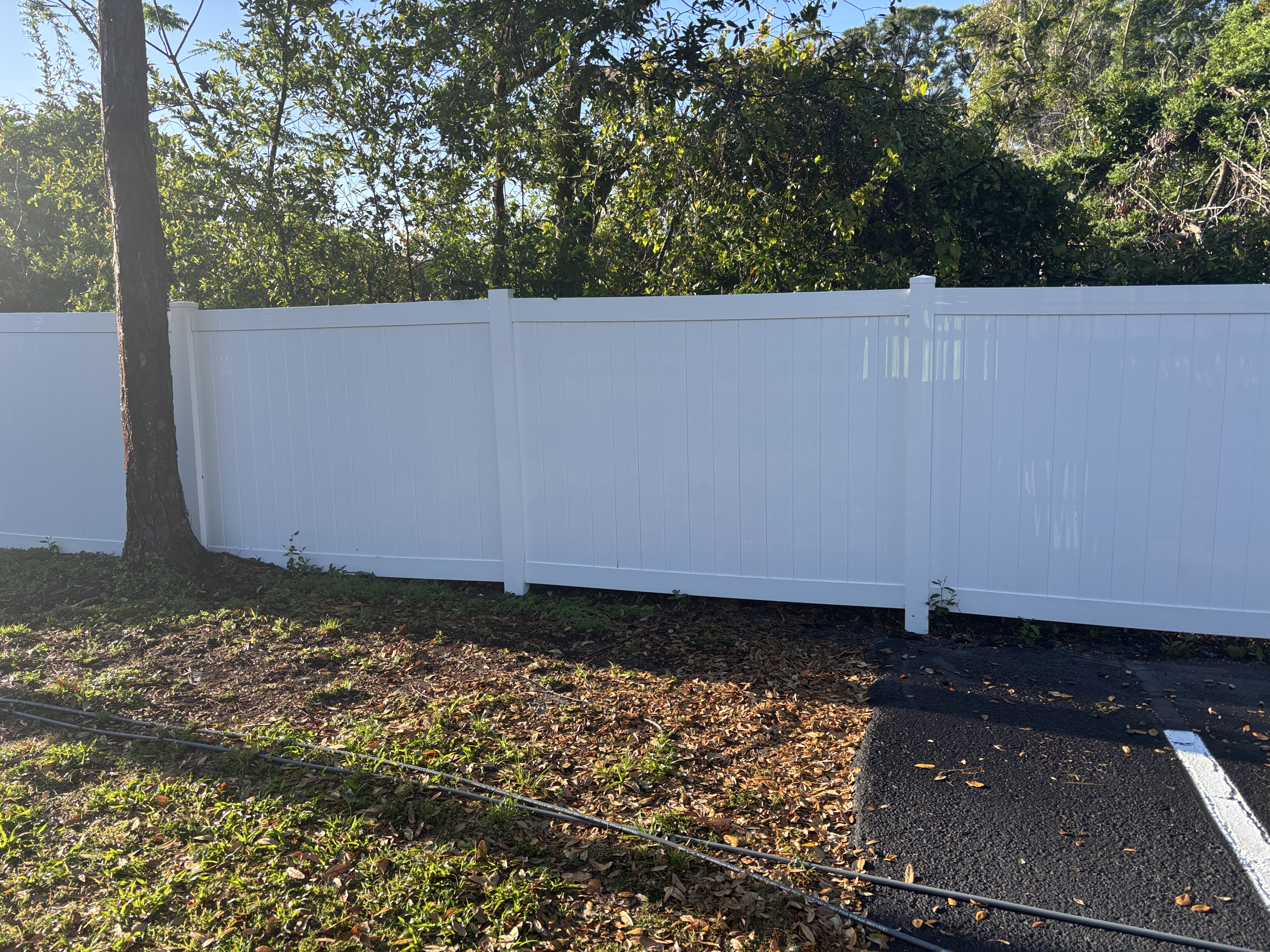 After photo of fence in Seminole, FL
