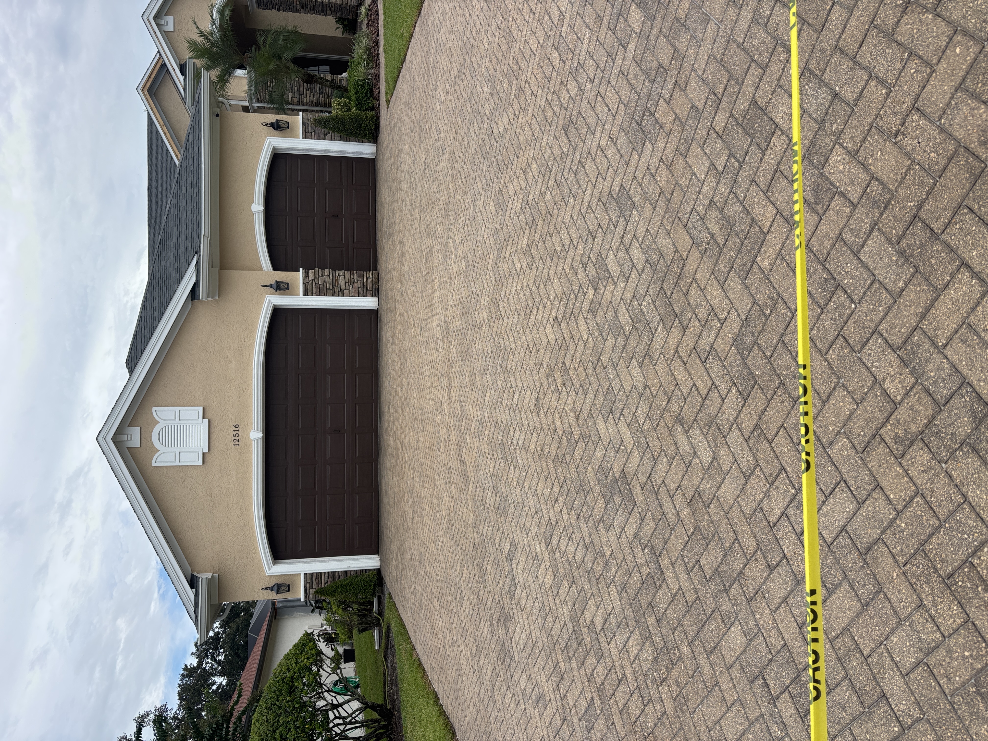 After photo of pavers after tinting in Odessa, FL