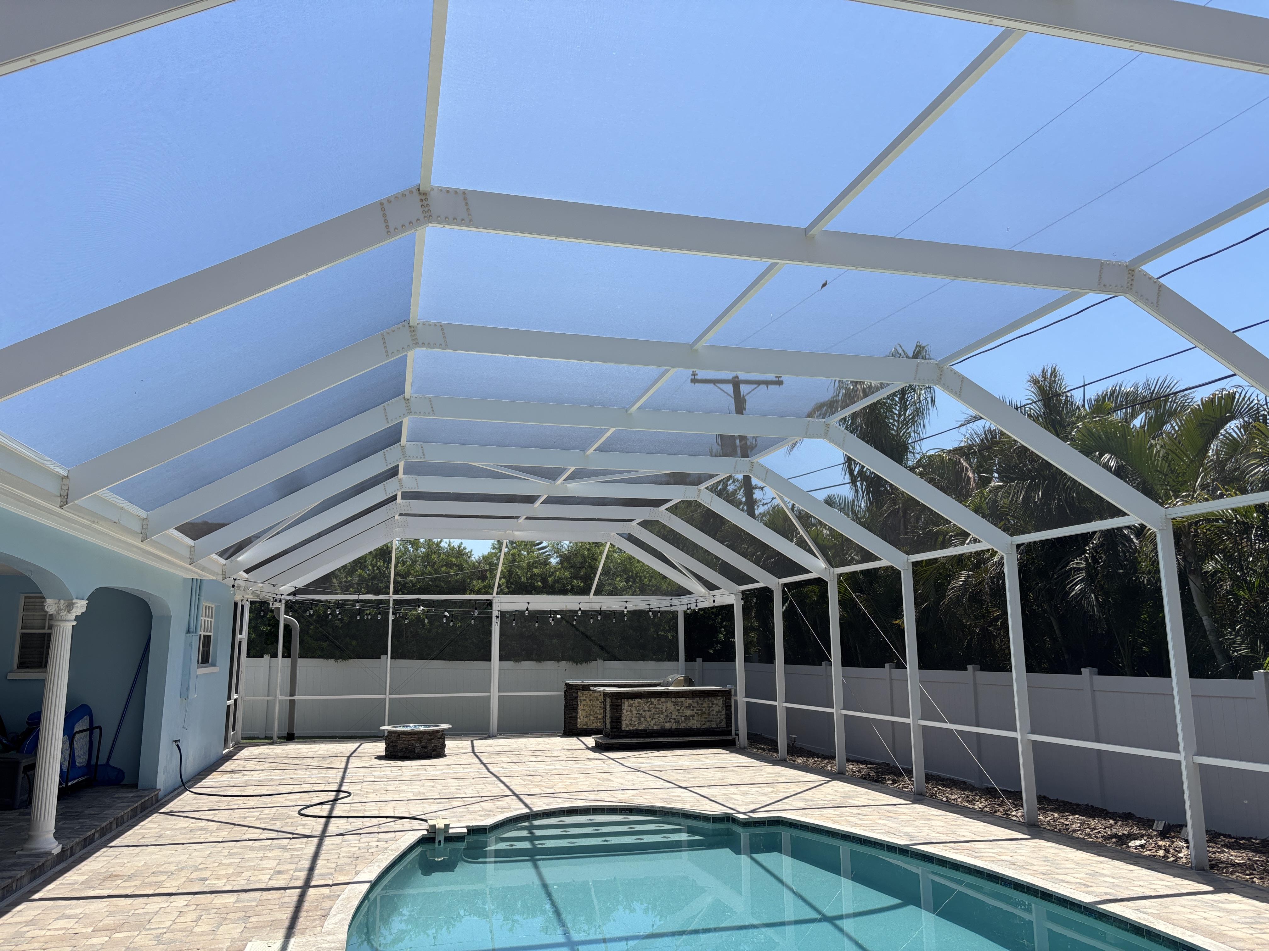 After photo of pool cage in Largo, FL