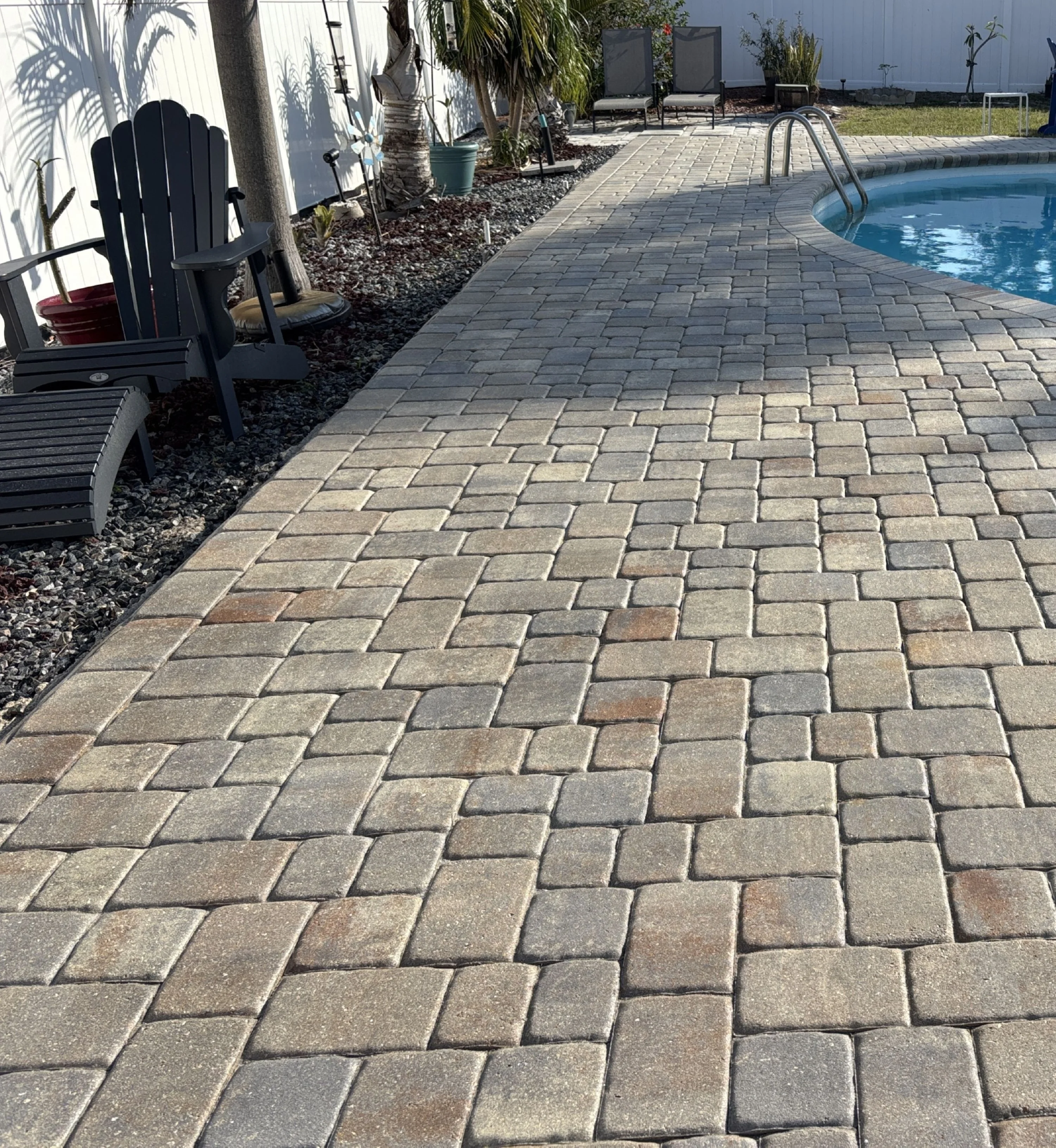 After photo of pool deck pavers in Clearwater, FL
