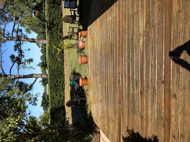 After photo of wood deck cleaning in Belleair, FL